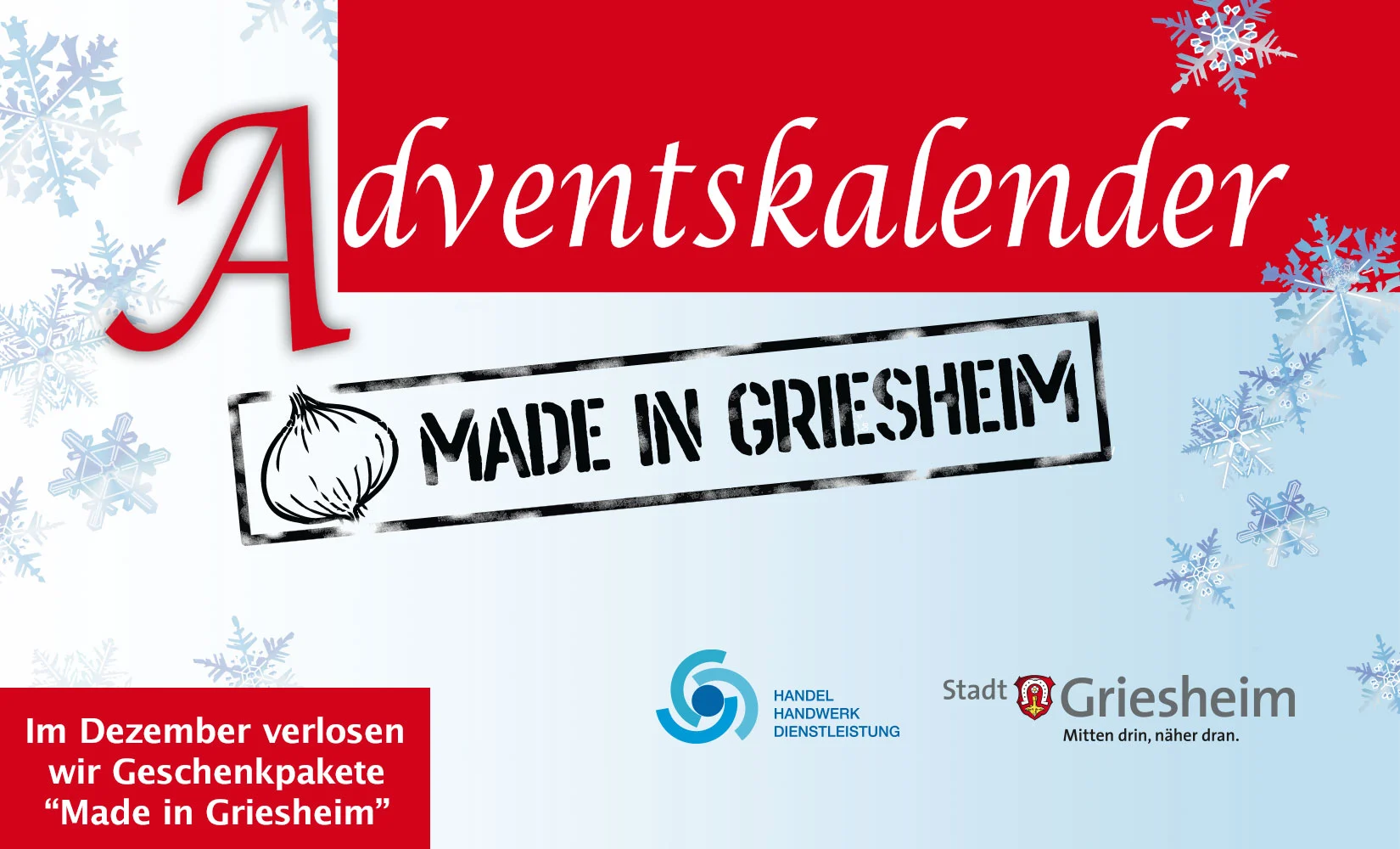 Weihnachtsaktion - Stadt Griesheim und Gewerbeverein organisieren wieder den Adventskalender "Made in Griesheim"