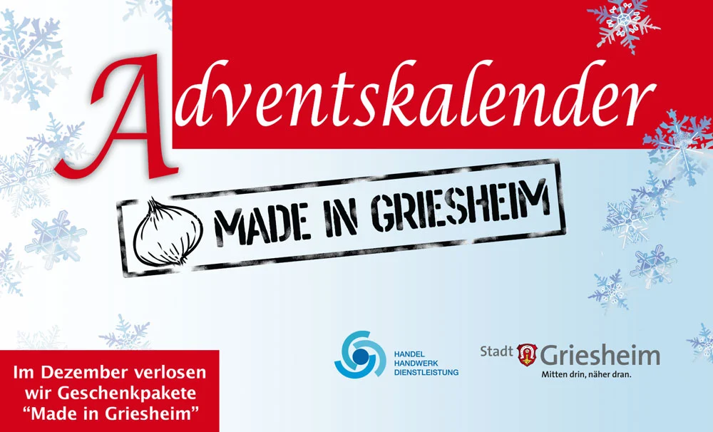 Weihnachtsaktion – es gibt wieder den Adventskalender „Made in Griesheim“