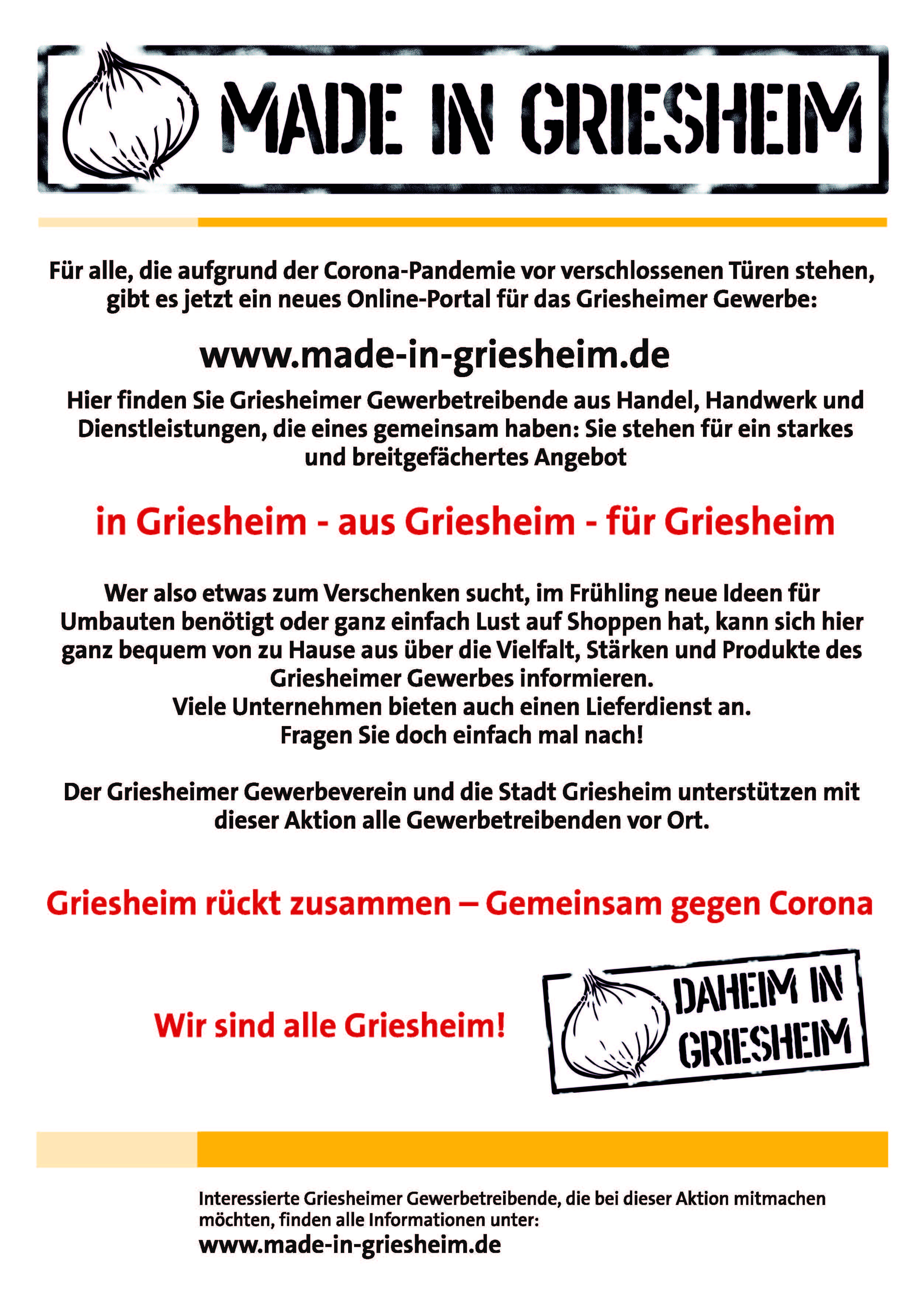 in Griesheim - aus Griesheim - für Griesheim
